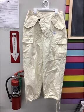 Kbb kahlana womens wide leg cargo pants XS cross buttons new cream target